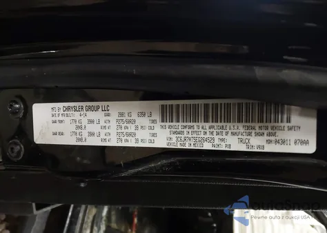 2014 Ram 1500 Express z USA, uszkodzony, nr VIN 3C6JR7AT5EG264529